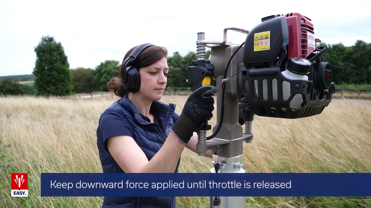 Petrol Hand Held Post Driver &#8211; How To Video